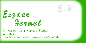 eszter hermel business card